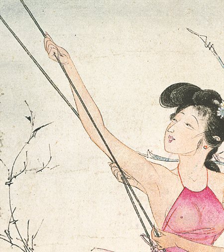 雨湖-胡也佛的仕女画和最知名的金瓶梅秘戏图